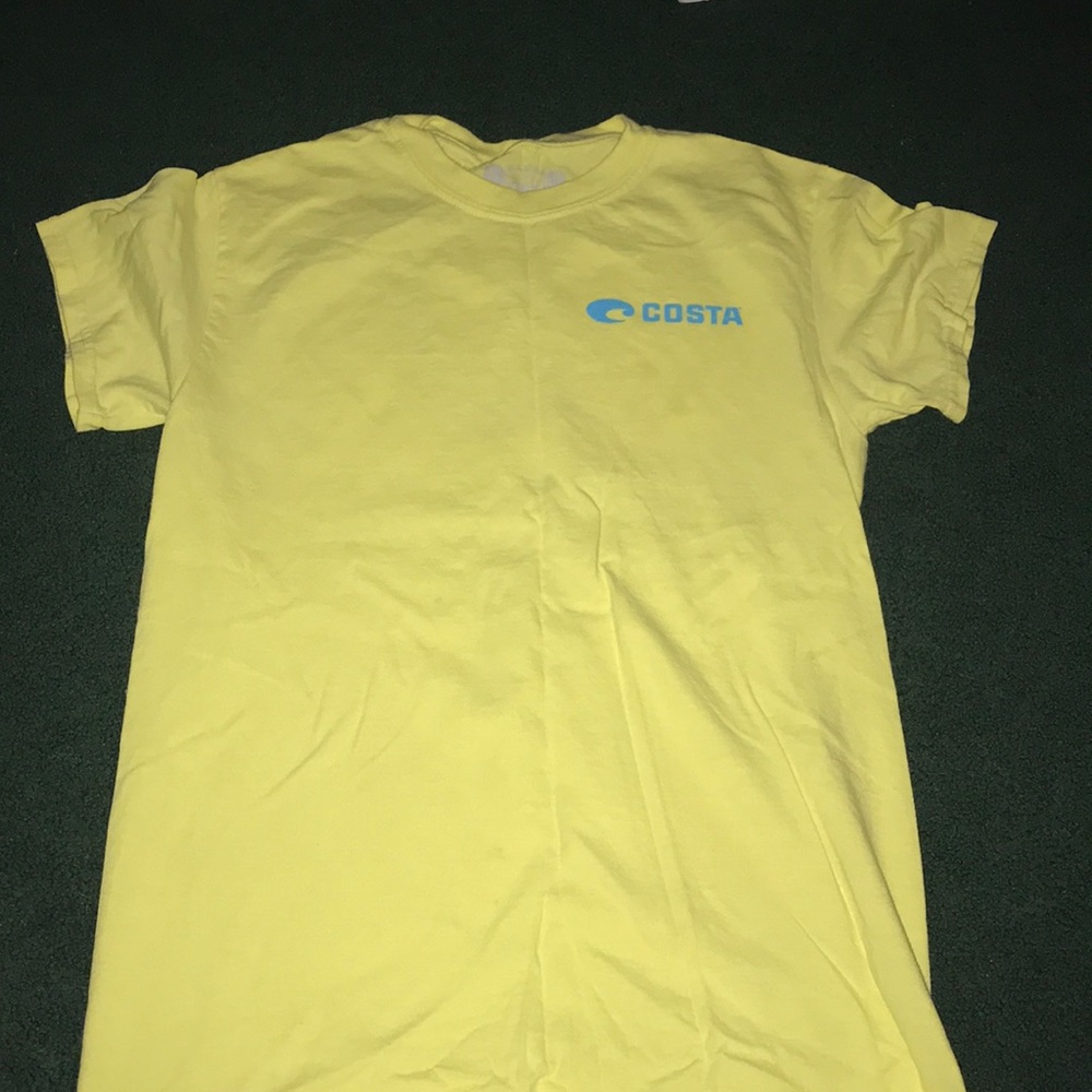 Costa yellow and blue shirt